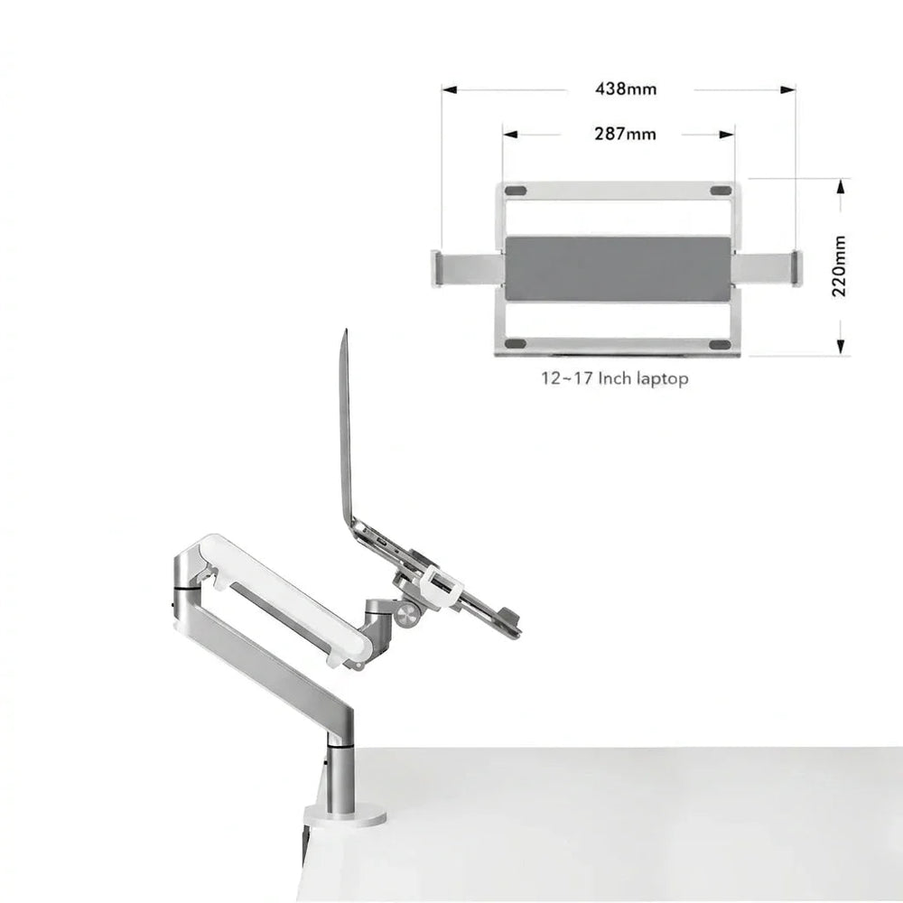 Alberenz® Laptoparm Gasveer Zilver