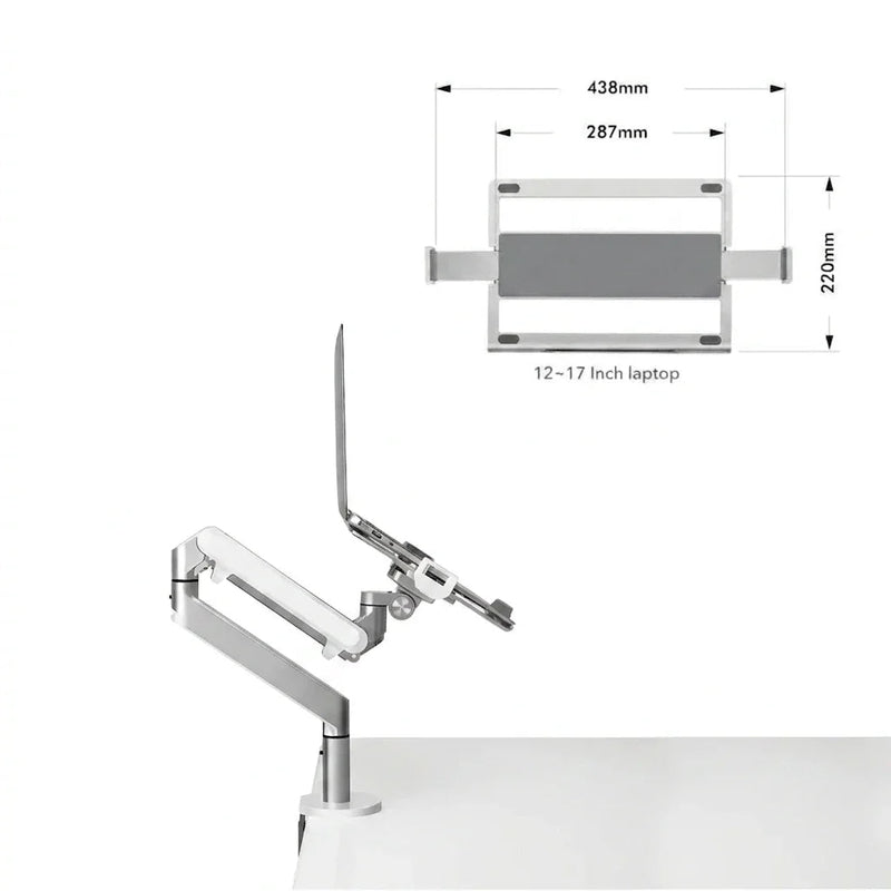 Alberenz® Laptoparm Gasveer Zilver