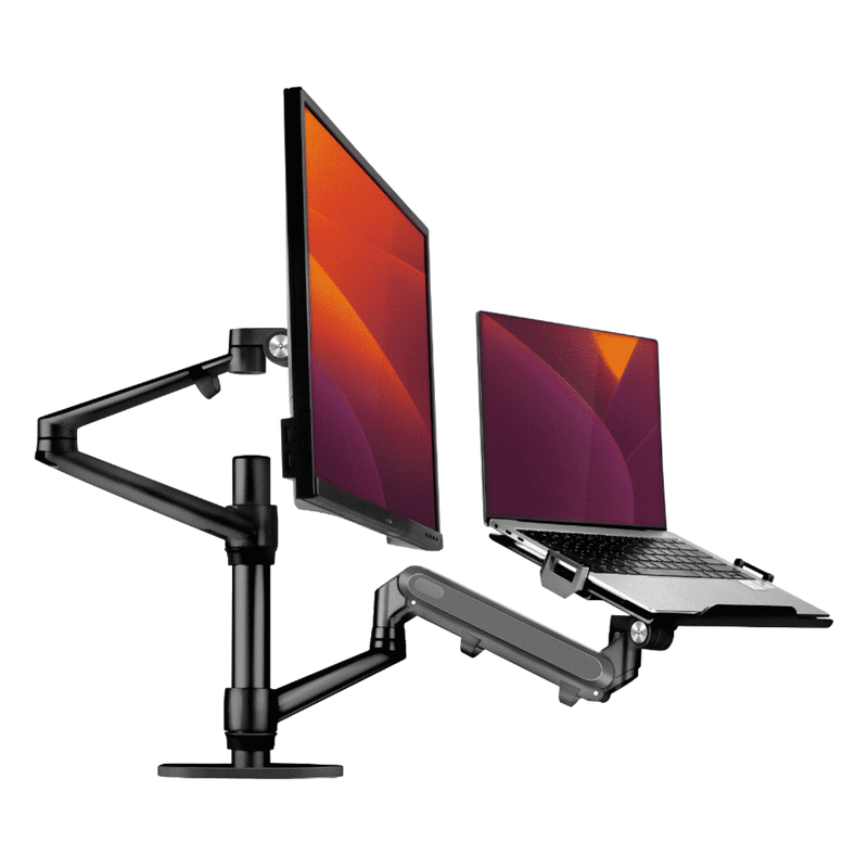 Alberenz® laptop monitorarm met gasveer zwart