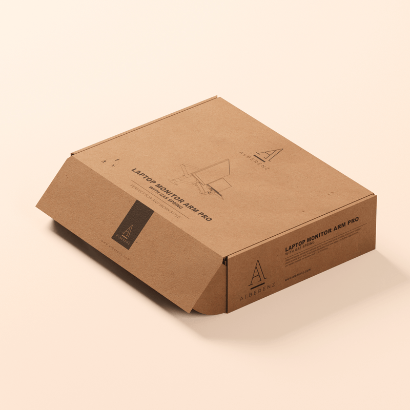 Alberenz® laptop monitorarm met gasveer zwart