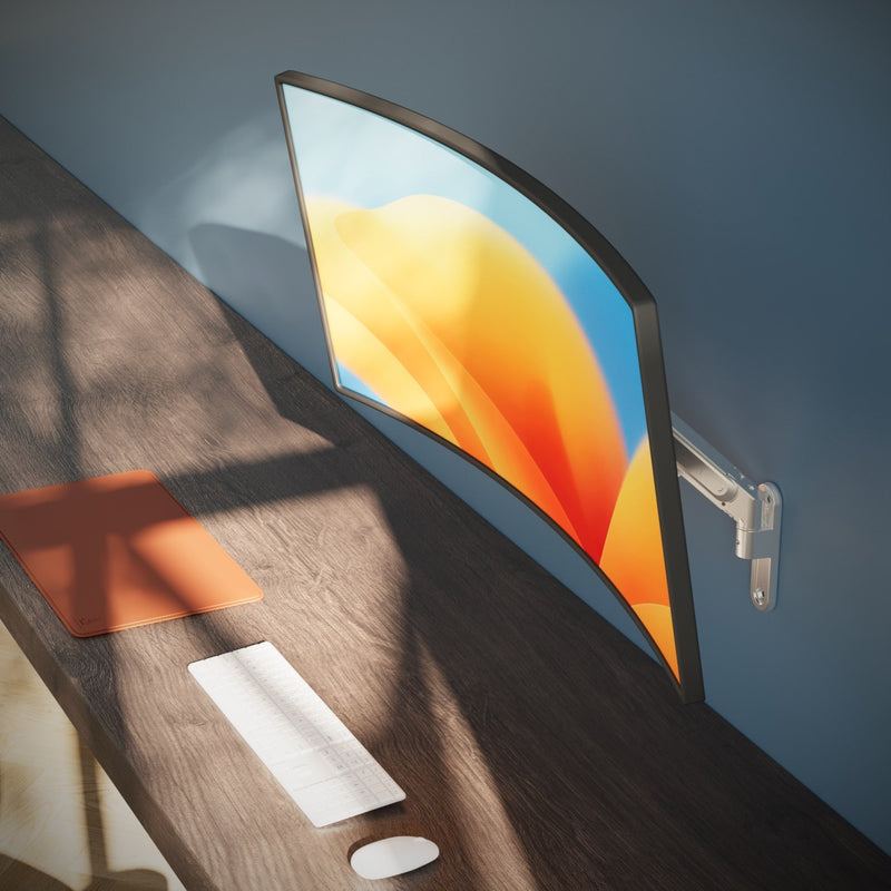 Alberenz® Nástěnný držák monitoru s plynovou pružinou stříbrný