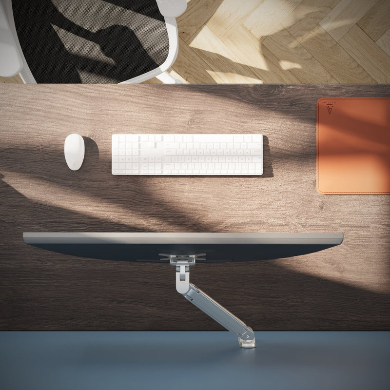 Alberenz® Nástěnný držák monitoru s plynovou pružinou stříbrný