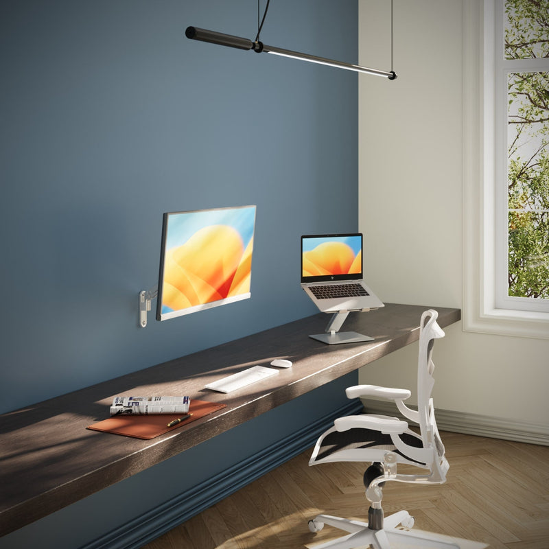 Alberenz® Nástěnný držák monitoru s plynovou pružinou stříbrný