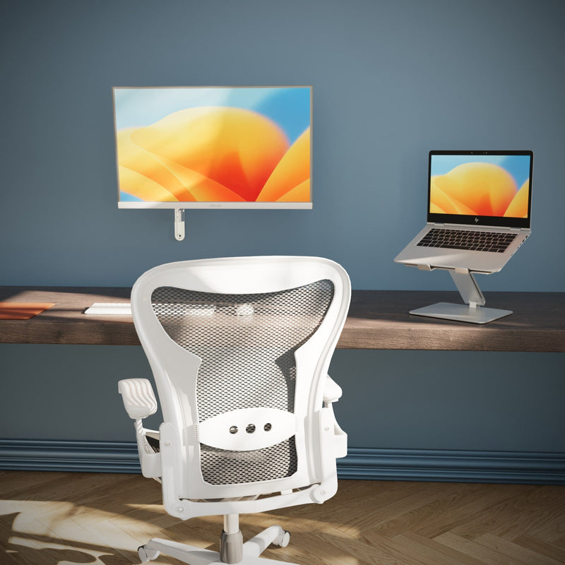 Alberenz® Nástěnný držák monitoru s plynovou pružinou stříbrný