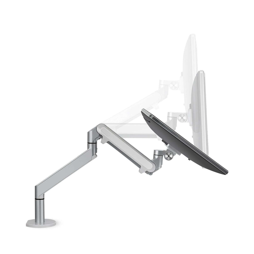 Alberenz® Enkele Monitorarm Gasveer Zilver