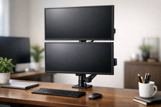 Choosing a Desk Mount for Stacked Screens