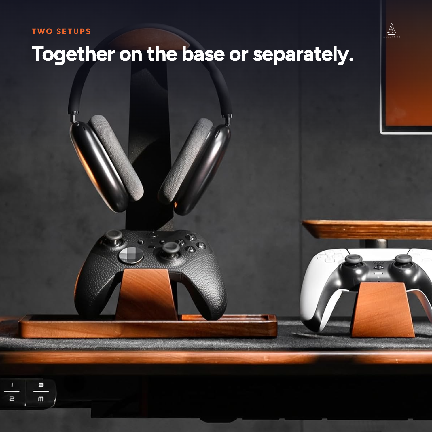 EN 06 — Two setups: cradles mounted on the base or placed separately