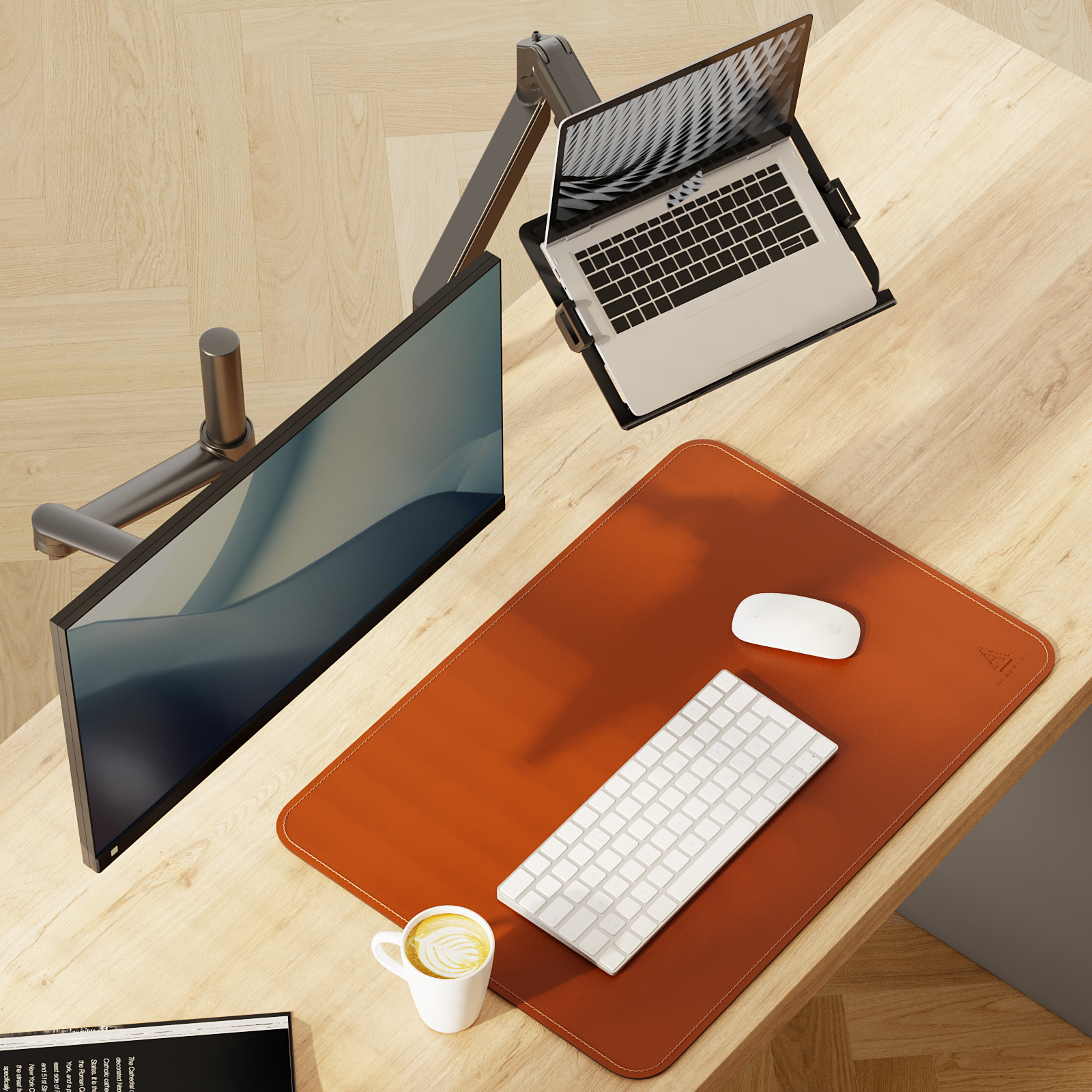 Alberenz® Laptoparm Gasveer - Donkergrijs