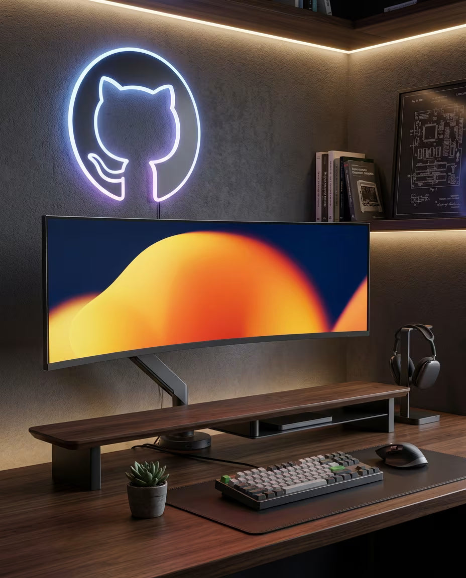 Alberenz® Walnoot Houten Monitorverhoger - 2 Monitoren