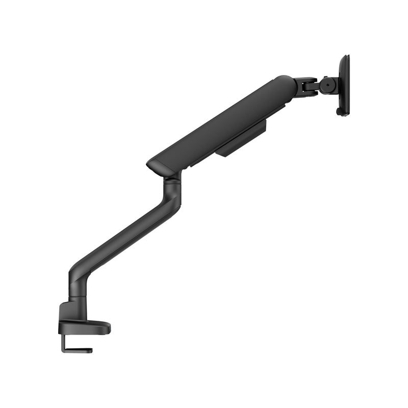 Alberenz® Enkele Monitorarm - Tot 40 inch - met USB-C & USB-A - Zwart