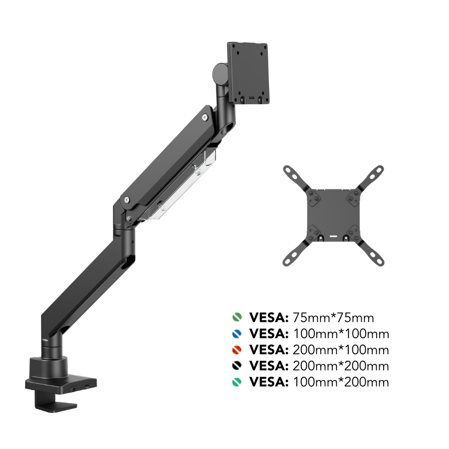 Alberenz® Heavy Duty Gas Spring Monitor Mount (up to 57 inches) - Alberenz - Monitor mount