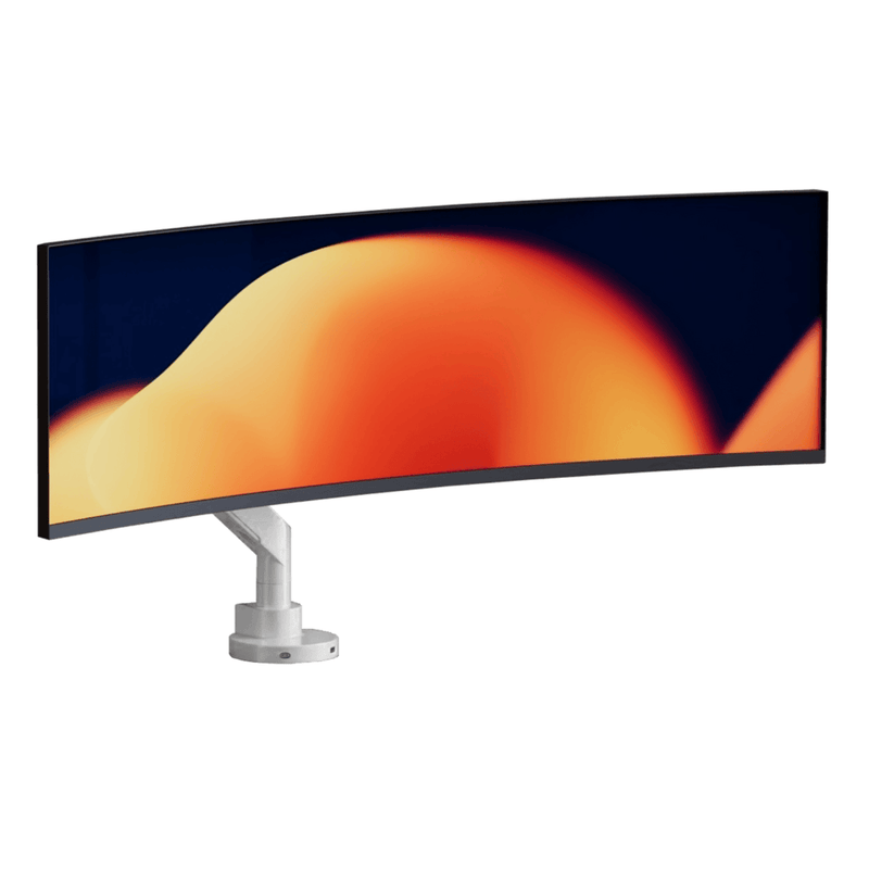 Alberenz® robustní plynový držák monitoru, bílý (až do 57 palců)