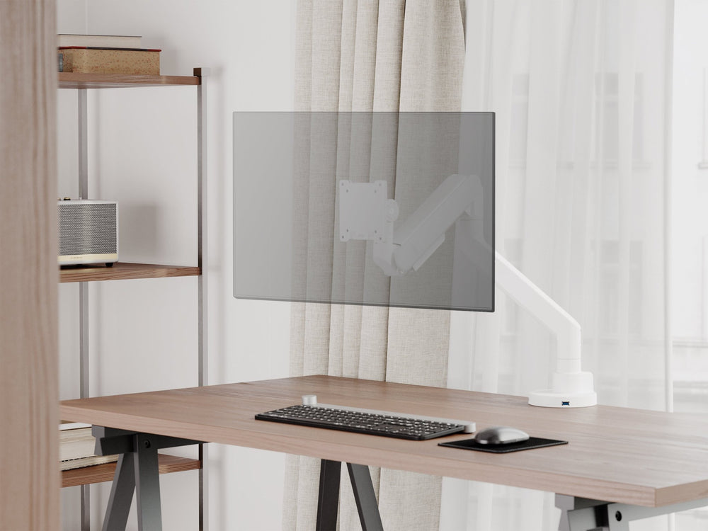Alberenz® Zware Gasveer Monitorbeugel Wit (tot 57 inch)