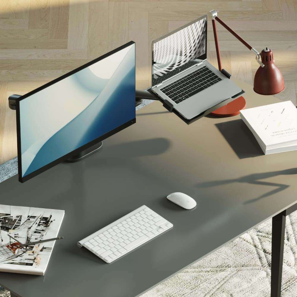 Alberenz® rameno pro monitor k notebooku černé