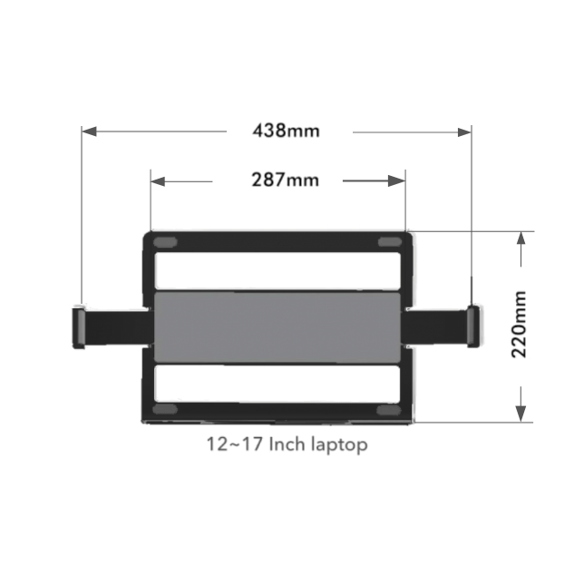 Alberenz® rameno pro monitor k notebooku černé