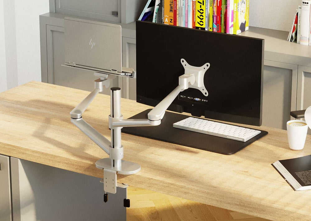 Alberenz® Rameno na notebook a monitor, stříbrné