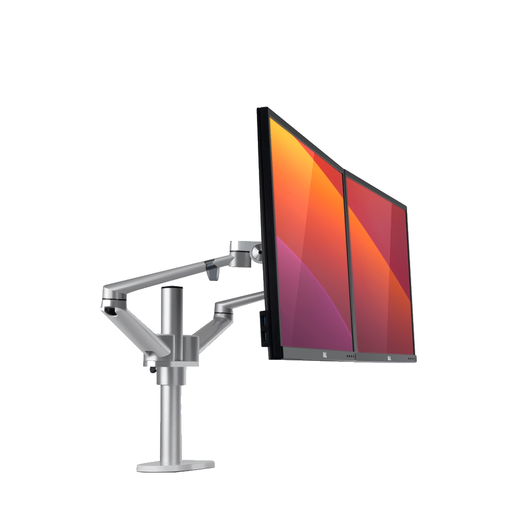 Alberenz Monitor Mount for 2 Screens Silver - Alberenz - 