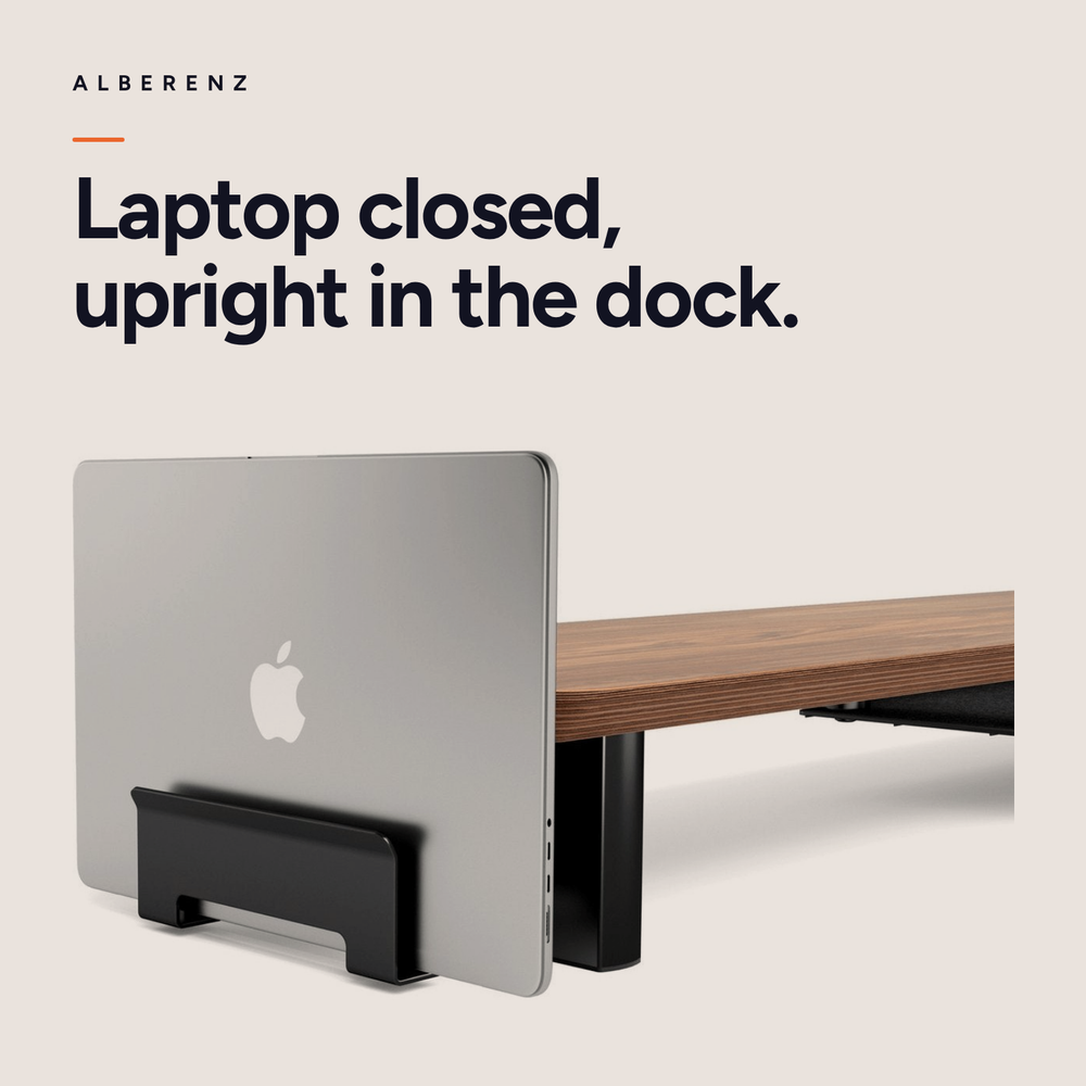 Bundel: monitorverhoger van walnoot + MagSafe-oplader + laptopstandaard + tablethouder + hoofdtelefoonhouder