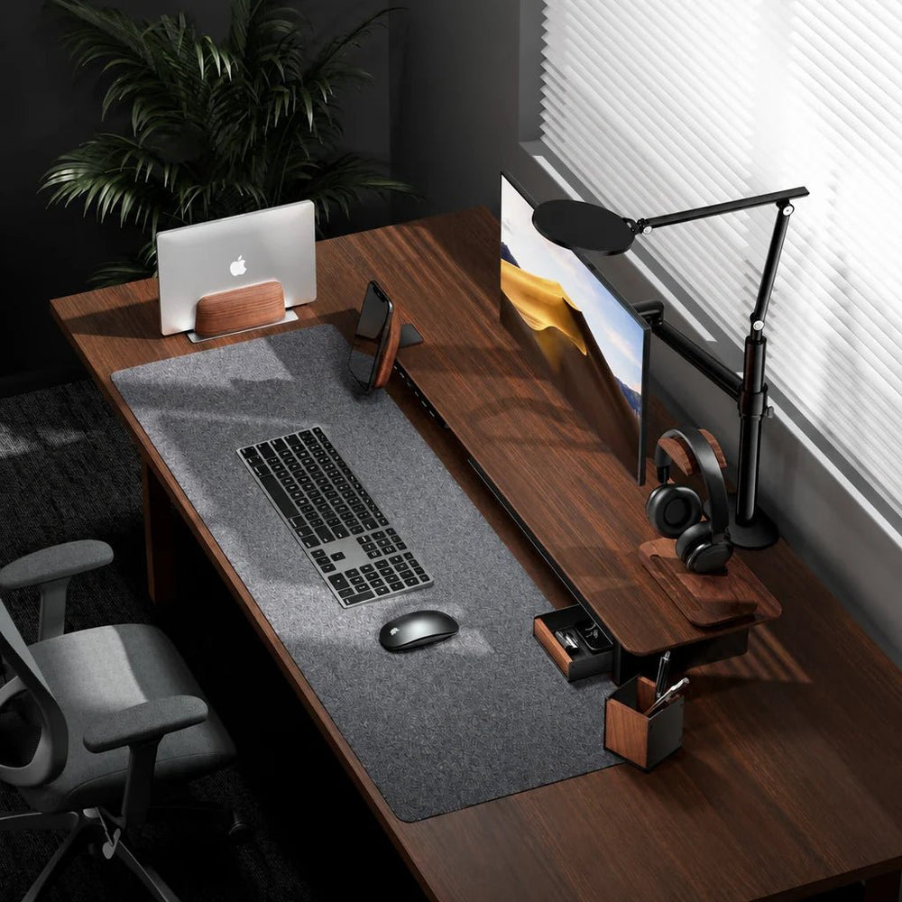 Alberenz® Walnoot Houten Monitorverhoger - 2 Monitoren