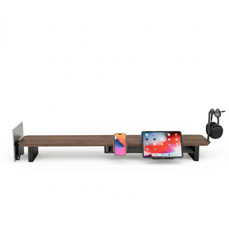 Balíček: stojan na monitor z ořechového dřeva + MagSafe nabíječka + stojan na notebook + stojan na tablet + držák na sluchátka