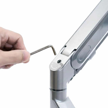 Single Monitor Arm Gas Spring Silver - Alberenz -